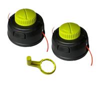 EasyByMall Testina di ricambio per tagliaerba Ryobi P2009, RY15523A, RY15523AVNM, RY40006, RY251CS - Testa in plastica per decespugliatore con dado di bloccaggio filettatura sinistra M10x1.0