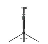 EasyByMall Treppiede per rilevamento automatico del viso con rotazione a 360° e controllo dei gesti, stabilizzatore portatile in alluminio per vlogging live streaming selfie video fotografia