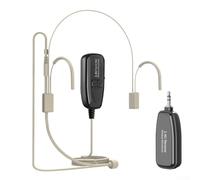 EasyByMall Uso flessibile 2 4G Wireless Headset Mic su misura per l'insegnamento vocale e le esibizioni dal vivo