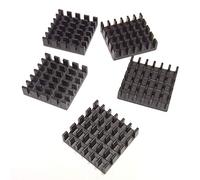 Easycargo kit pre applicato + 3 m 8810 dissipatore termico conduttivo nastro adesivo, dissipatore di calore raffreddamento set per raffreddamento GPU IC chips Vram VGA da nero 10pcs 19x19x5mm Black