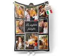 Easycosy Coperta Personalizzata con Foto, Plaid Personalizzato, Idee Regalo 2026 per Donna, Uomo e Amica (8 Foto-1)