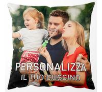 Easycosy Cuscino Personalizzato con Foto e Testo, Stampa Fronte-Retro Federa per Cuscino Personalizzata 30x30, Regalo San Valentino Personalizzato per Uomo, Donna, Lui(Imbottitura Opzionale)