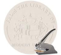 Easycosy Festa della Mamma Embosser per Libri Personalizzato, Mini Goffratrice Personalizzata con Testo Nome, Timbri Personalizzati, Ex Libris Timbro, Idee Regalo per Carte, Biblioteche, Buste