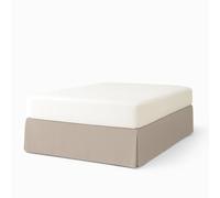 EasyCosy - Mantovana Giroletto Letto Matrimoniale 150x200 cm - Modello ATENEA con Volant Lungo +32 cm - Coprirete e Rivestimento per Letto Contenitore - Colore Beige