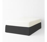 EasyCosy - Mantovana Giroletto Letto Matrimoniale 150x200 cm - Modello ATENEA con Volant Lungo +32 cm - Coprirete e Rivestimento per Letto Contenitore - Colore Grigio