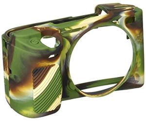 easyCover by Bilora Custodia protettiva in silicone per Sony a 6300 Camouflage/Nero