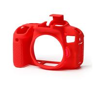 easyCover custodia in silicone copertura protettiva per Canon EOS 800D rosso