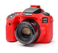 EasyCover - Protezione in silicone per Canon 90D, colore: Rosso