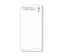 easydruck24de 1 blocco note Non devo dimenticare I retro magnetico I formato DIN lungo I piccolo organizzatore rosa a quadretti carino da scrivere e staccare I dv532