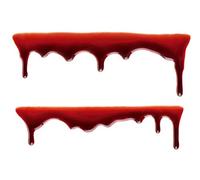 easydruck24de Set 2 Adesivi Tracce di Sangue Halloween - kfz255