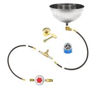 Comodo Fai da Te Completo Basic LP Gas Fuoco Fossa Kit & Durata Warr 316 Inox