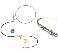 Easyfirepits Pre-plumbed Gas Fuoco Fossa Kit & Durata Warr 316 Inox Bruciatore