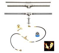 Easyfirepits Pre-plumbed Gas Fuoco Fossa Kit & Durata Warr 316 Inox Bruciatore