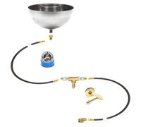 Easyfirepits Pre-plumbed Gas Fuoco Fossa Kit & Durata Warr 316 Inox Bruciatore