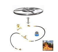 Easyfirepits Durata Warr 316 Inossidabile Rotondo Gas Fuoco Fossa / Tavolo