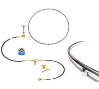 Easyfirepits Pre-plumbed Gas Fuoco Fossa Kit & Durata Warr 316 Inox Bruciatore
