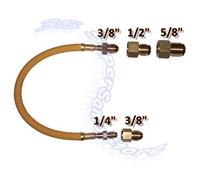 Easyflush by pass tubo flessibile per lavaggio tubazioni con riduzioni 1/4 3/8 1