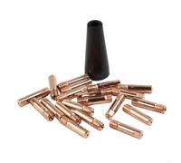 EasyFlux - Set di 21 ugelli per saldatura senza gas e punte di contatto per torcia MIG 56355 56359 (035)