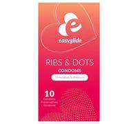EasyGlide EasyGlide - Preservativi Ribs and Dots - 10 pezzi