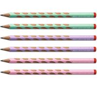 Easygraph - Matita Ergonomica Triangolare - per Destrimani - Colori Pastel - Con