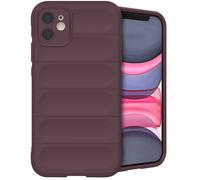 IMOSHION EasyGrip Backcover Cover per Apple iPhone 11, Aubergine