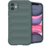 IMOSHION EasyGrip Backcover Cover per Apple iPhone 11, Verde scuro
