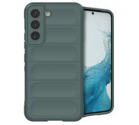 IMOSHION EasyGrip Backcover Cover per Samsung Samsung Galaxy S22, Verde scuro