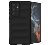 IMOSHION EasyGrip Backcover Cover per Samsung Samsung Galaxy S22 Ultra, Nero