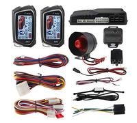 EASYGUARD Sistema di allarme auto a 2 vie EC201-M9 con 1,75 pollici grande display LCD cercapersone starter remoto modalità turbo timer avviso shock DC12V