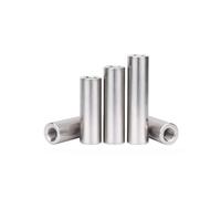 easyhaha 5 pezzi perno prolunga dado di accoppiamento lungo M2.5 M4 M5 M6, distanziale in alluminio tondo a doppia filettatura, pilastro filettato in lega di alluminio (30MM*M6)