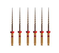 Easyinsmile X-Pro Gold Protaper NITI Rotary Files, 6PCS Endo Controlled Memory File (F2 25MM)