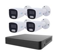 EasyIP Kit Videosorveglianza, 4 Telecamere IP PoE 4MPX FullColor con Intelligenza Artificiale, NVR 10 Canali