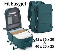 Easyjet Cabin Bag 45x36x20 Zaino, 40x20x25 Ryanair Carry-On, Zaino da viaggio per aereo da donna/uomo, Zaino per laptop da cabina