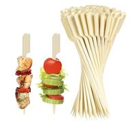 EASYKEENECOM 200 Spiedini di Finger Food in bambù, 9 cm Spiedini da Cocktail per Snack, Finger Food in bambù per Cocktail, Antipasti, Panini, Barbecue