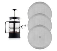 EASYKEENECOM 3 filtri per pressa da caffè, 350 ml, filtro di ricambio per spremiagrumi, filtro per pressa francese, ricambio per macchine da caffè universali da 0,35 l/2 tazze