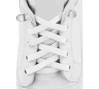 EASYKEENECOM 3 paia di lacci elastici bianchi per bambini e adulti scarpe sportive sneakers scarpe piatte elastiche senza legatura, bianco, taglia unica