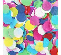 EASYKEENECOM 7200 Coriandoli Grandi Multicolore (60 g) - Rotondi 2,5 cm - Confetti Colorati per Compleanni, Matrimoni, Torte e Decorazioni per Feste, Carnevale