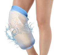 EASYKEENECOM Blu Impermeabile Gesso Protezione Ginocchia, Protezione Gesso Impermeabile Gamba, Protezione Gamba Durante il bagno, Riutilizzabile, Benda, Protezione Doccia Piedi per Gambe rotte,