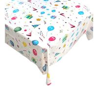 EASYKEENECOM Happy Birthday Party Tovaglia usa e getta in plastica per compleanni, feste, accessori per bambini, ragazzi, ragazze, 137 x 274 cm