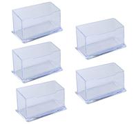 EASYKEENECOM Porta Biglietti da Visita, 5 pezzi, in Acrilico, per Biglietti da Visita, per Ufficio, Collezione