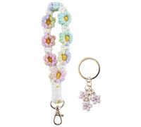 EASYKEENECOM Portachiavi in macramè, portachiavi corto, portachiavi per ragazze, regalo per donne, Colori:, 1