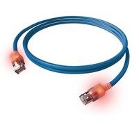 EasyLan DualBoot - Cavo patch LED RJ45 S/FTP Cat.6A A), con spina SaCon LSOH, 0,5 m, colore: Blu