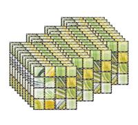 EasyLife - 40 adesivi per piastrelle da parete, 10 x 10 cm, impermeabili e autoadesivi, per cucina e bagno (set 6)