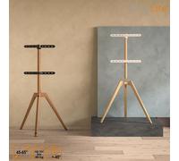 EasyLife - Cavalletto Treppiede Legno Tv-Stativ 45 Fino 65 Pollici, Orientabile