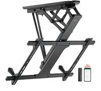EasyLife Supporto a soffitto per TV orientabile elettricamente, integrazione smart home, VESA fino a 600x400 per TV LCD/OLED, monitor, display, smartboard, 32-70 pollici, 35kg - Nero