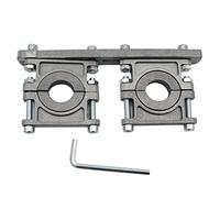 EasyLife Supporto universale HQ Multifeed in alluminio a 2 scomparti, per due LNB con presa feed da 23 mm o 40 mm
