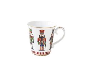 EasyLife Tazza Nutcracker 275 Ml Soldatini Bianca Rossa