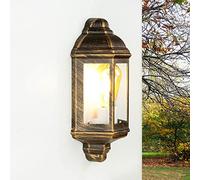 Easylight Lampada da parete antica da esterno, applique da esterno in rame, luce da nave, IP44, E27, L:17,5 cm, luce da esterno marittima, illuminazione patio da esterno