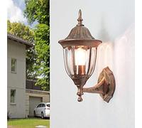 Easylight Lampada da parete esterna MILANO con design retrò a forma di lanterna in stile rustico E27 IP44 ideale per giardino balcone terrazzo Applique LED