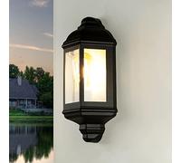 Easylight Lampada da parete esterna nera, lampada da esterno rustica marittima, IP44, E27, H:36 cm, balcone, terrazza, casa, nostalgica, luce da parete esterna